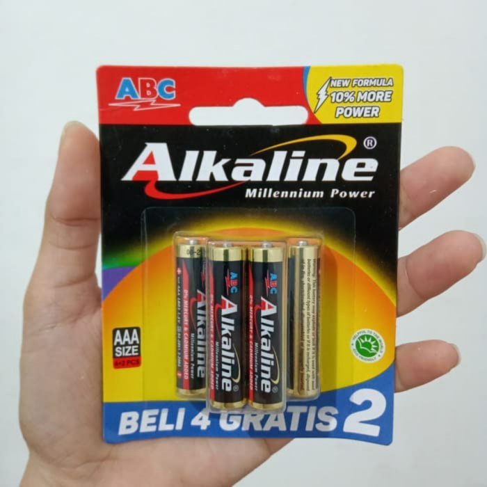 Baterai ABC Alkaline AAA isi 6 pcs 1.5V