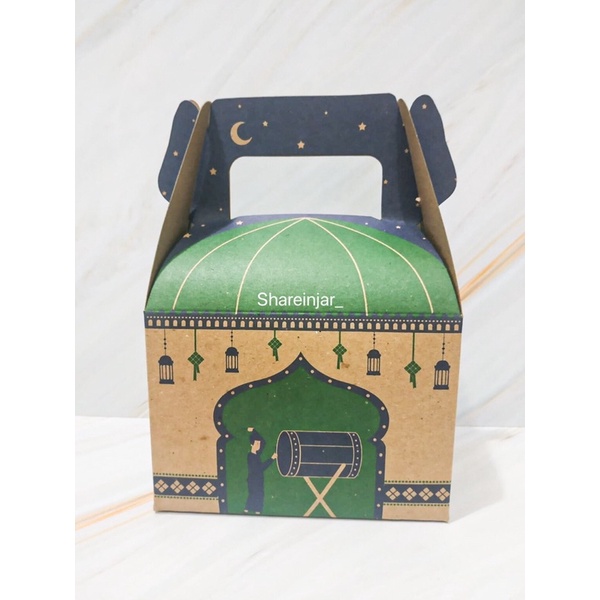 

Box Kotak Packaging Hampers Lebaran Idul Fitri Eid Gablebox Kraft #N
