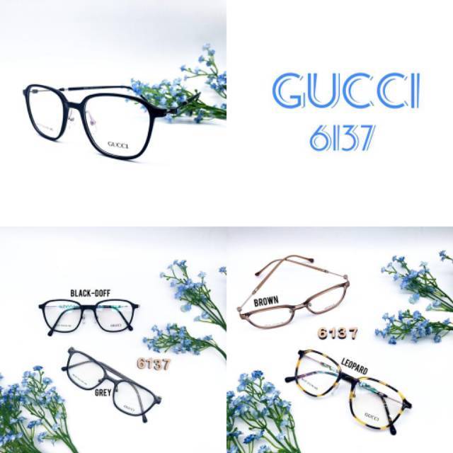 Kacamata GUCCI FREE lensa radiasi minus cyilinder