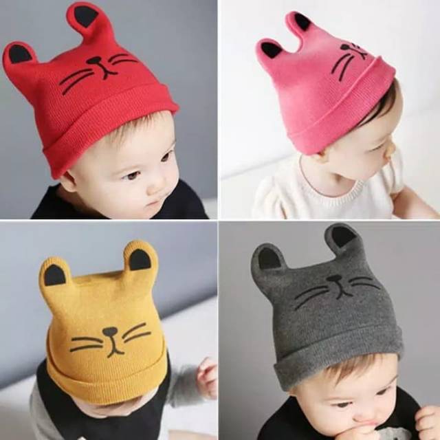 Topi kupluk bayi / Topi lucu bayi