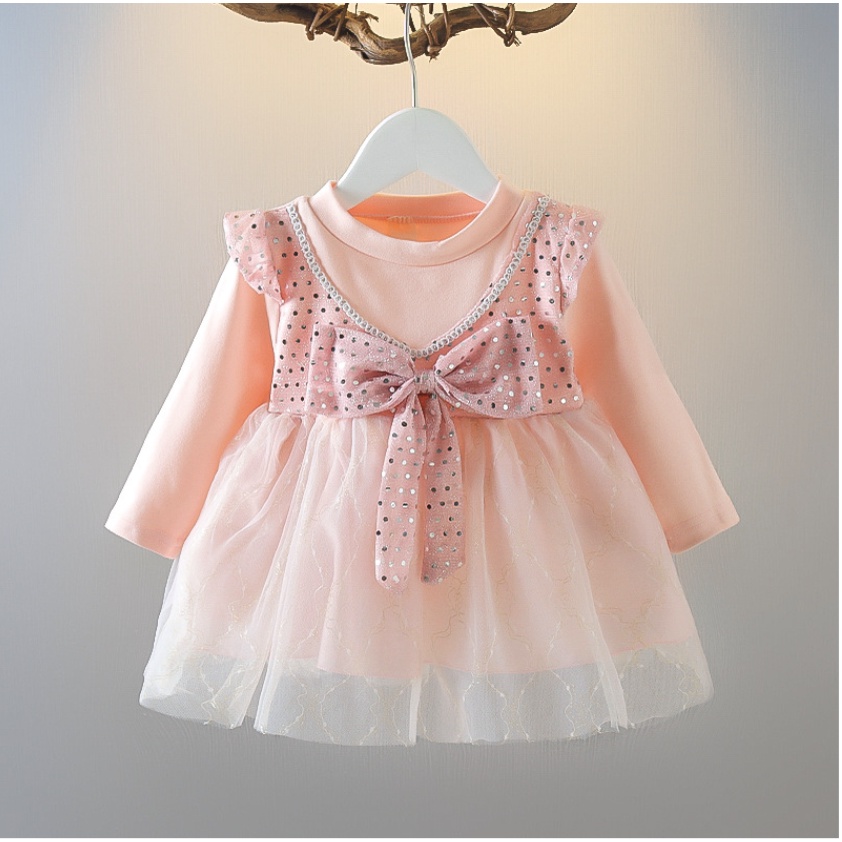 babyfit SENNA baju dress anak perempuan dengan rok model tutu sequin glitter ha-m527