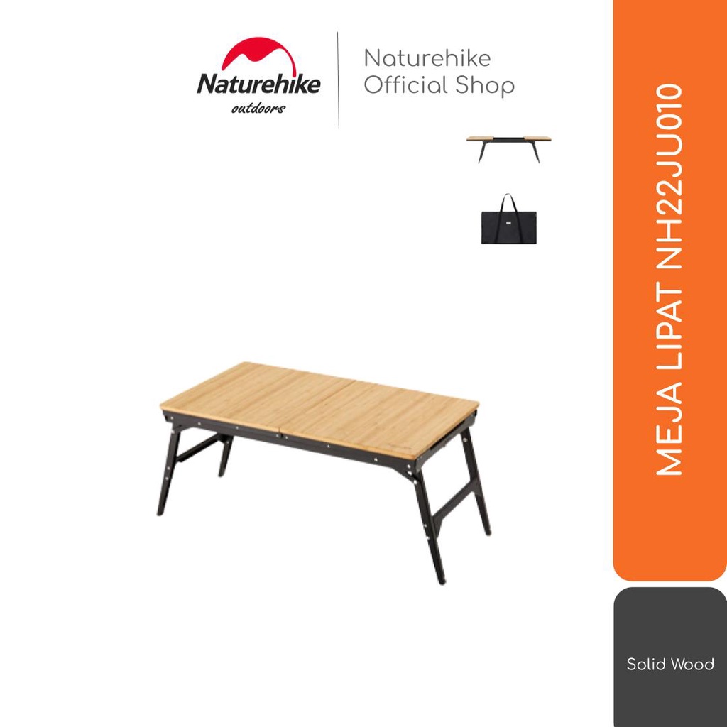 MEJA LIPAT KAYU PORTABLE CAMPING OUTDOOR NATUREHIKE NH22JU010