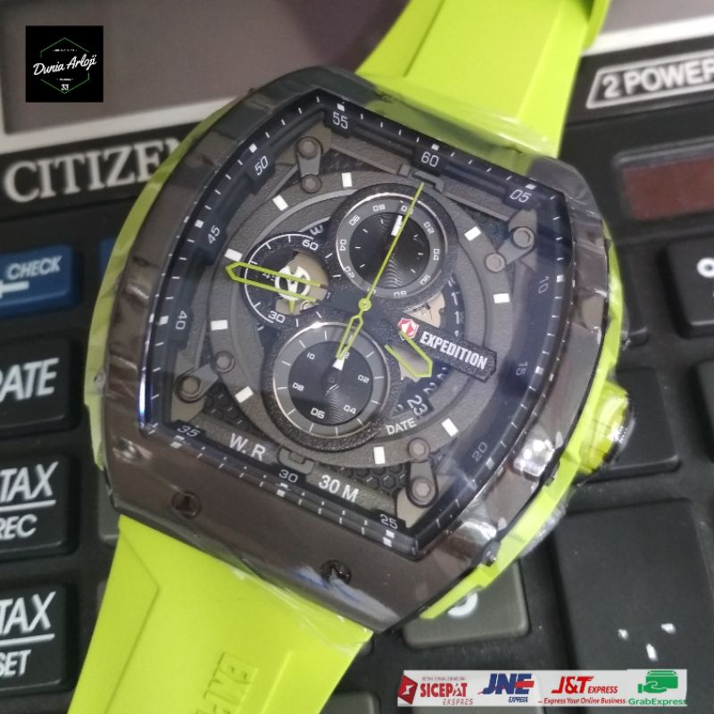 JAM TANGAN PRIA SPORT EXPEDITION E. 6782M HIJAU