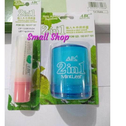 Big Sale.. Menthol Inhaler ABC 20gram + Menthol Abc Stick 3gram