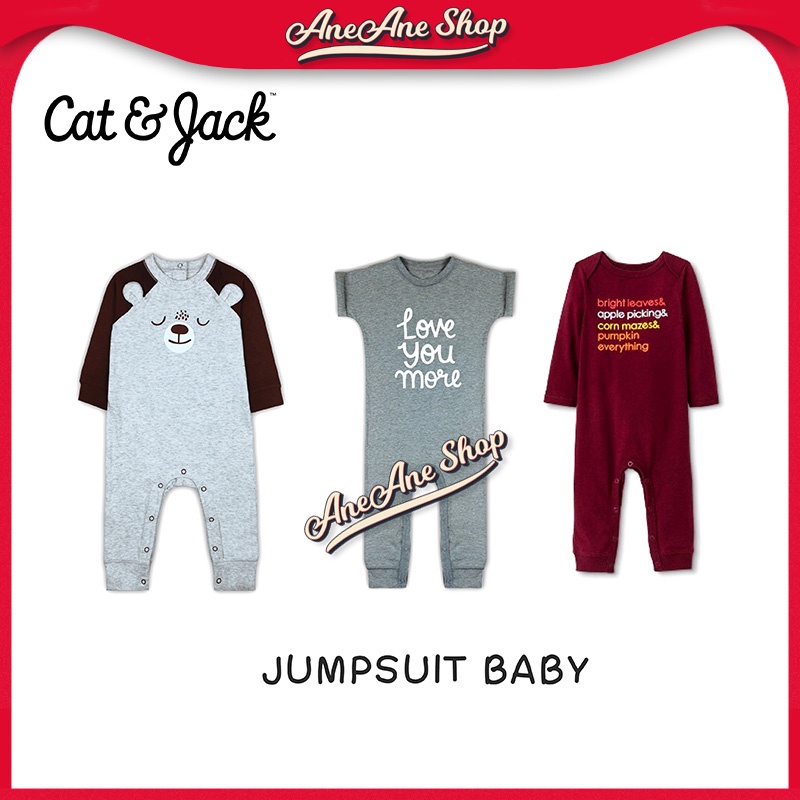 Baju tidur bayi 0-24 bulan sleep suit, jumpsuit baby, romper bayi, CAT&amp;JACK