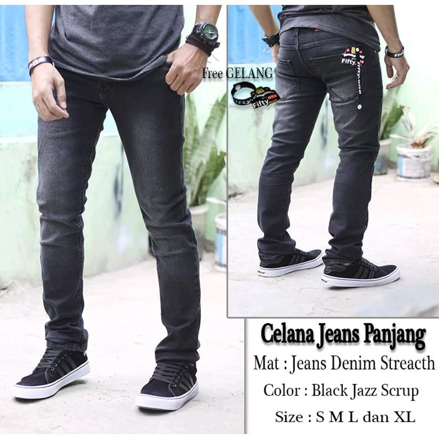 Celana Jeans Celana Pria Fashion Pria Sale Distro Terbaru Slim Fit Premium X8T5 Murah COD