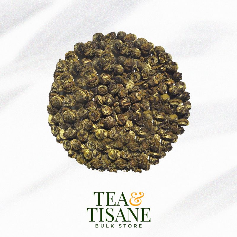 

Dragon Pearl Jasmine Tea / Hand Rolled Jasmine Green Tea 250 gram