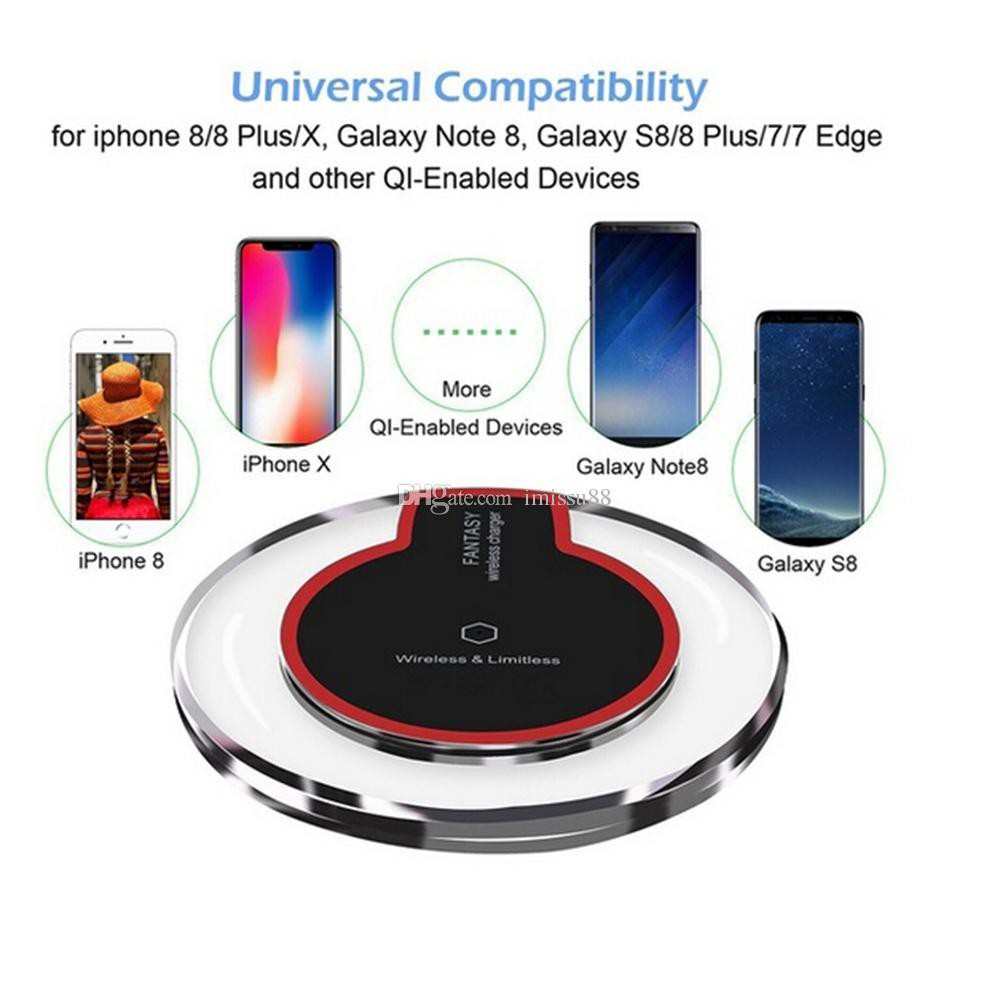 Wireless Charger Charging Samsung iP Fantasy Qi Android IOS Travel Adaptor