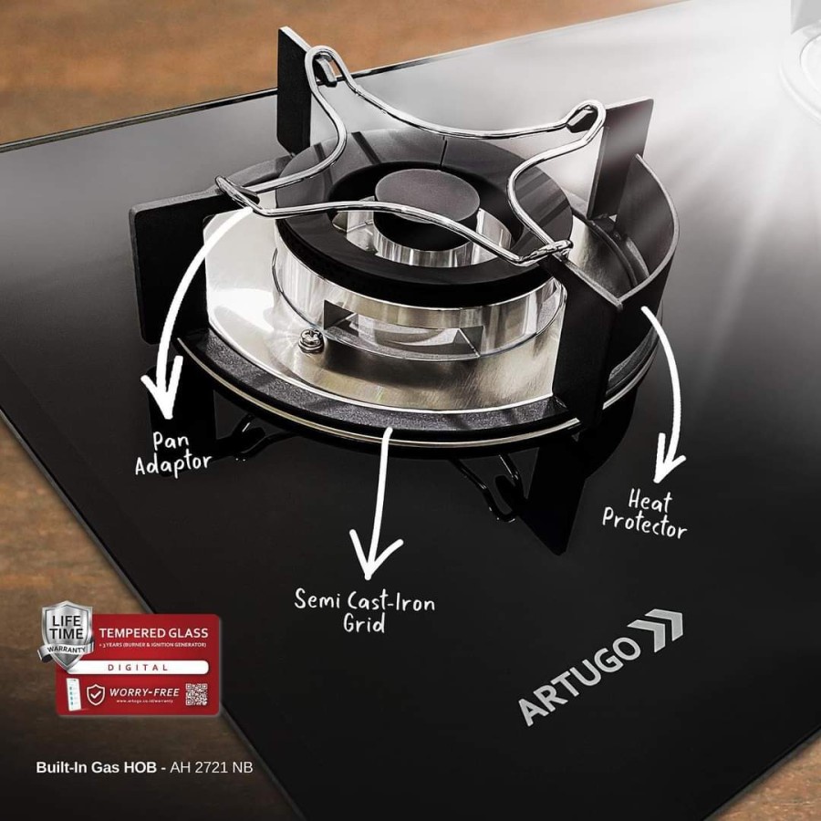 ARTUGO Built in Gas HOB AH 2721 NB / Kompor Tanam Gas AH2721NB / AH2721