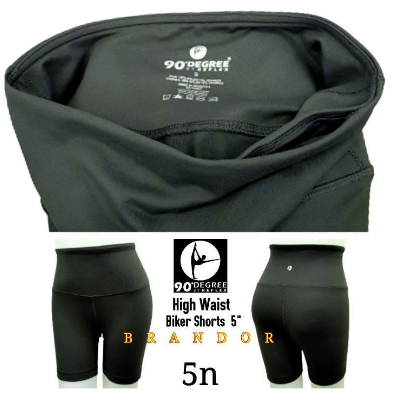 DGSH05 - HIGH WAIST BIKER - YOGA PANTS 5&quot; By DEGREE