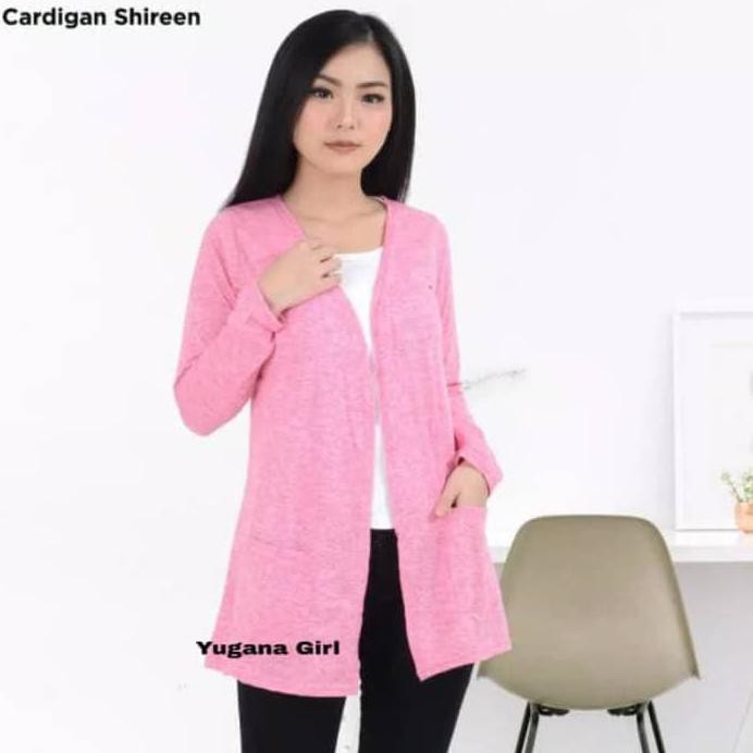 BAJU CARDIGAN WANITA MURAH / LONG CARDIGAN RAJUT POLOS /CARDIGAN KOREA - ABU SIERA BERKWALITAS