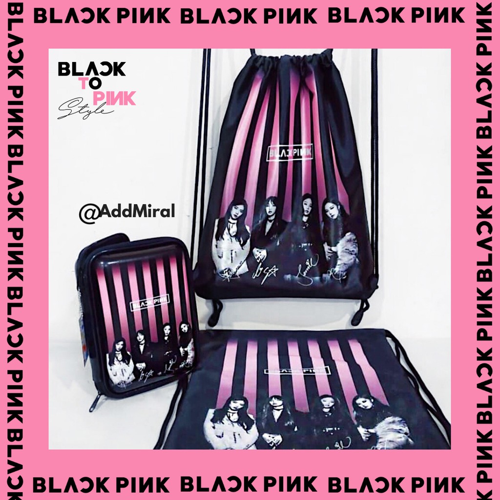 

PAKET TAS BLACKPINK & KOTAK PENSIL MODEL SMIGGLE BLACKPINK BLINK KPOP