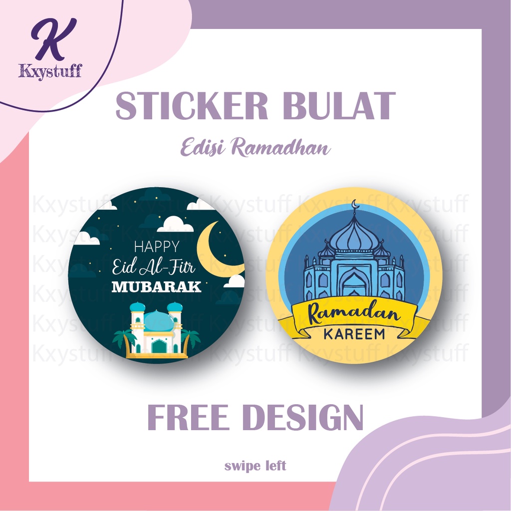 

Cetak Sticker Cromo / Vinyl / Transparan [ Edisi Ramadhan / Lebaran ] Stiker Bulat / Stiker Kotak Logo Olshop Label Kemasan Custom (+Cutting)