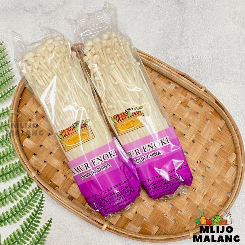 

Jamur Enoki Pack 100 gr / Enoki Mushroom