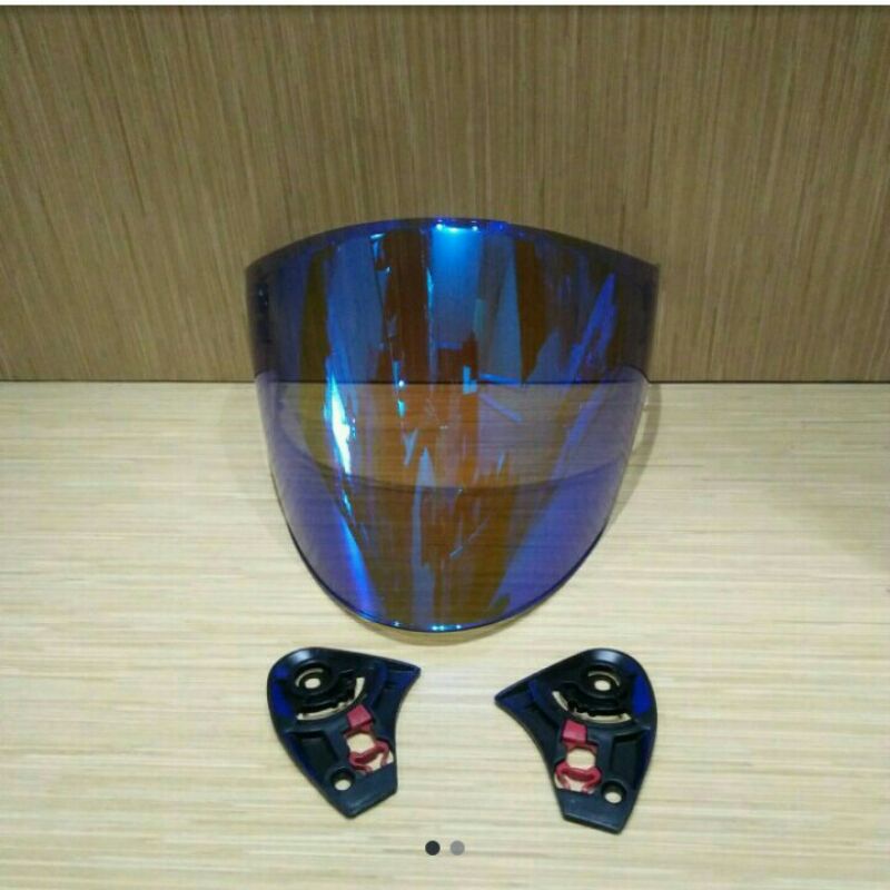 visor venom kyt Dj maru/Dj maxi/galaxi blue include racet