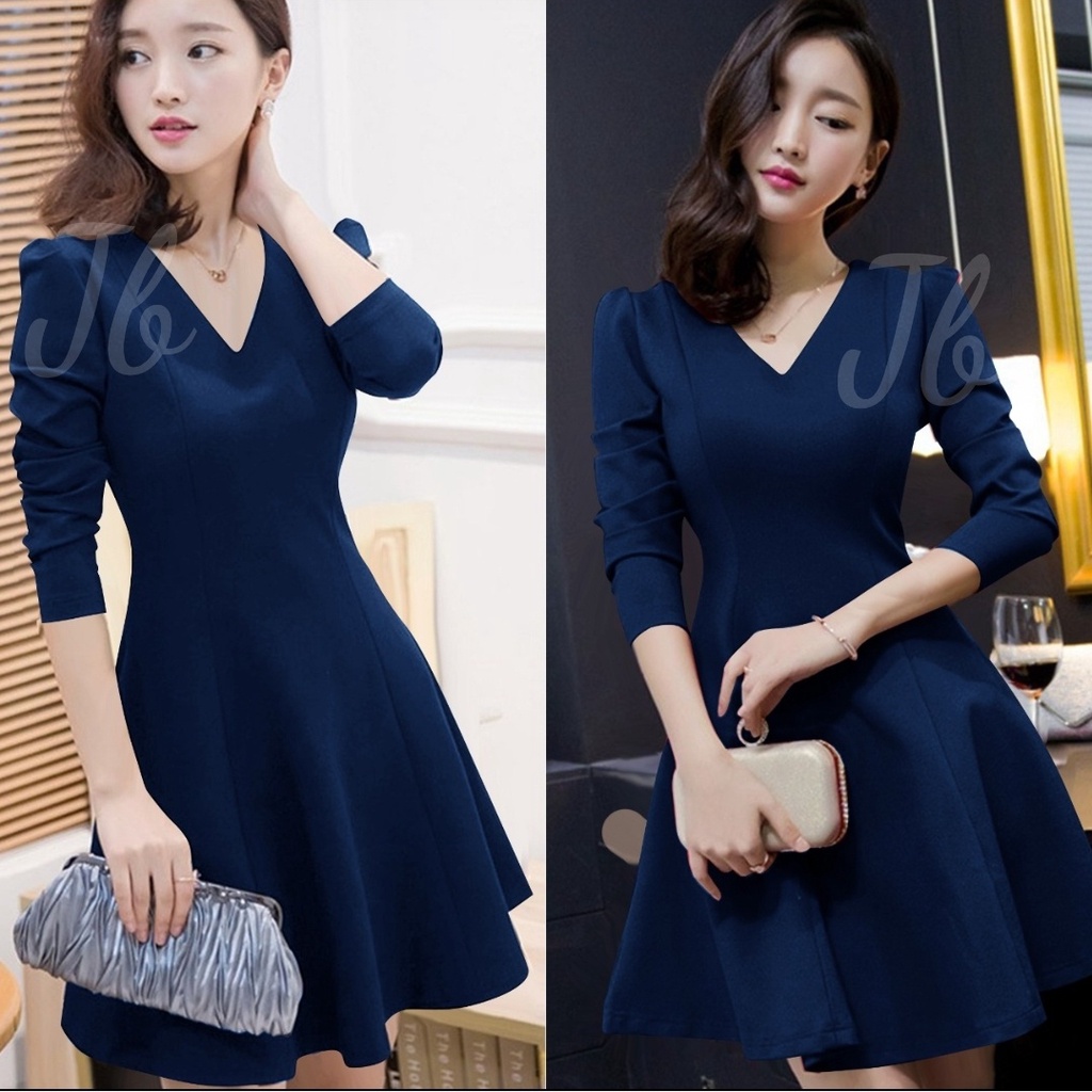 [VLFK] Dress Korea / Baju Dress Wanita / Dress / Dress Pesta / Dres Wanita Murah