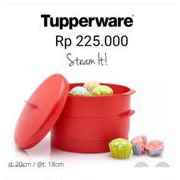 TUPPERWARE STEAM IT 2 & 3 LAYER MERAH