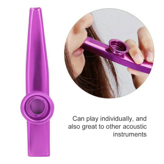 Kazoo alat musik tiup kazoo aluminium kazo