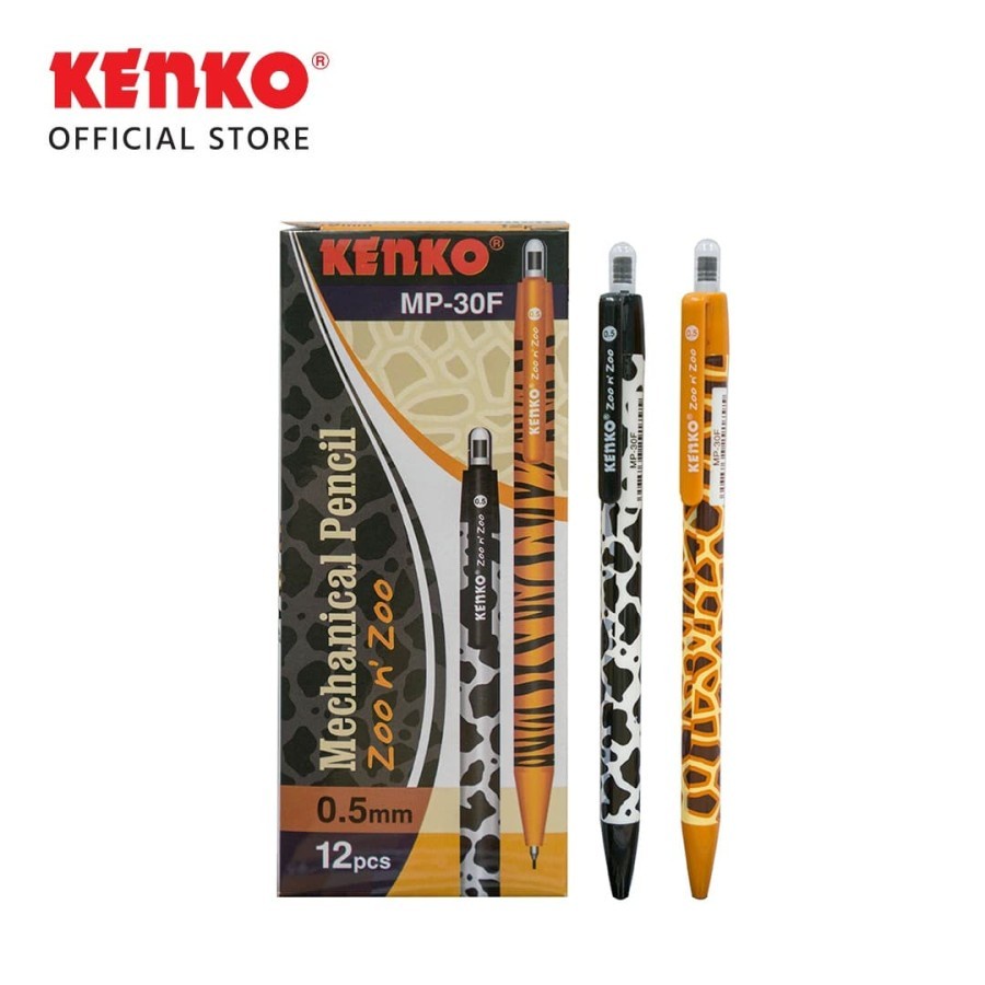 pensil mekanik kenko/ pensil mekanik motif binatang/ pensil mekanik tebal 0.5mm/ pensil mekanik lucu/ pensil mekanik karakter/ pensil mekanik motif sapi/ pensil mekanik motif jerapah/ pensil mekanik motif harimau