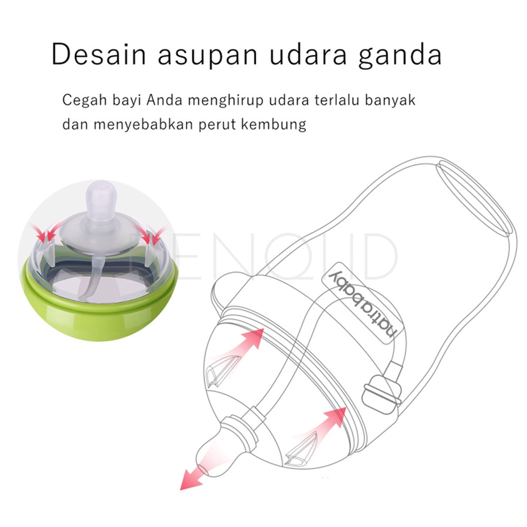 DENQI - Dot Piko Bello Pengganti Puting Untuk Botol Bayi Leher Lebar - PB39-3