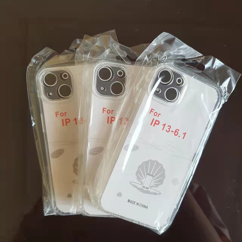 Softcase IPhone 13 12 11 Pro Max X XS 6 7 8 Transparan BeningCase IPhone Case silikon anti licin-lPhone 13