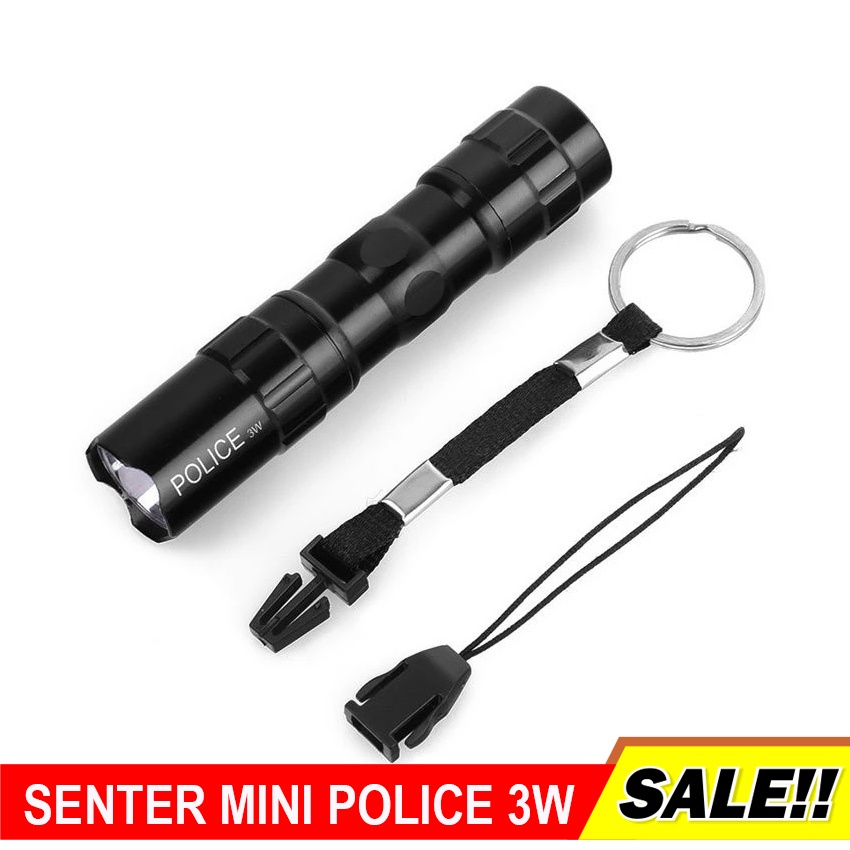 BISA COD - Senter Police Polisi / Senter Swat Mini / Senter Led SuperTerang / Senter Emergency