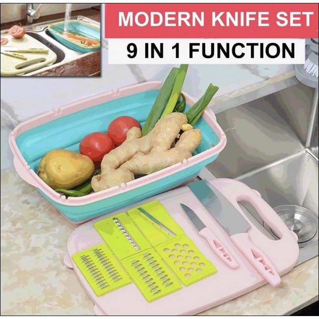 MULTI FUNCTION CHOPPING TALENAN BAKSOM MULTI FUNGSI  9 IN 1 ALAT PARUT SAYUR BUAH DAGING