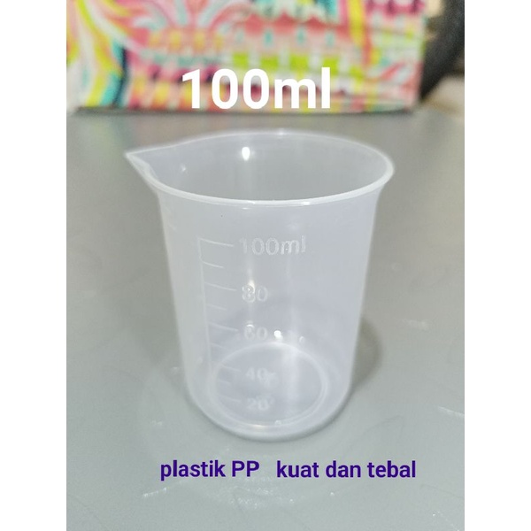 Gelas Takar 100ml atau Gelas Ukur 100ml