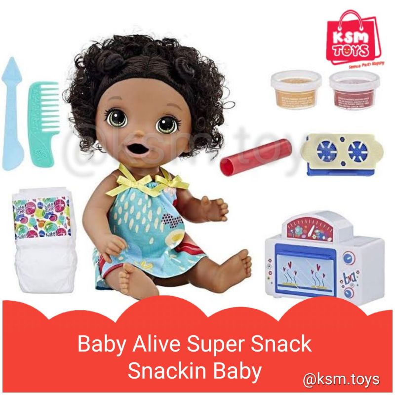 Baby Alive Super Snack Treats Mainan boneka bisa pup pipis