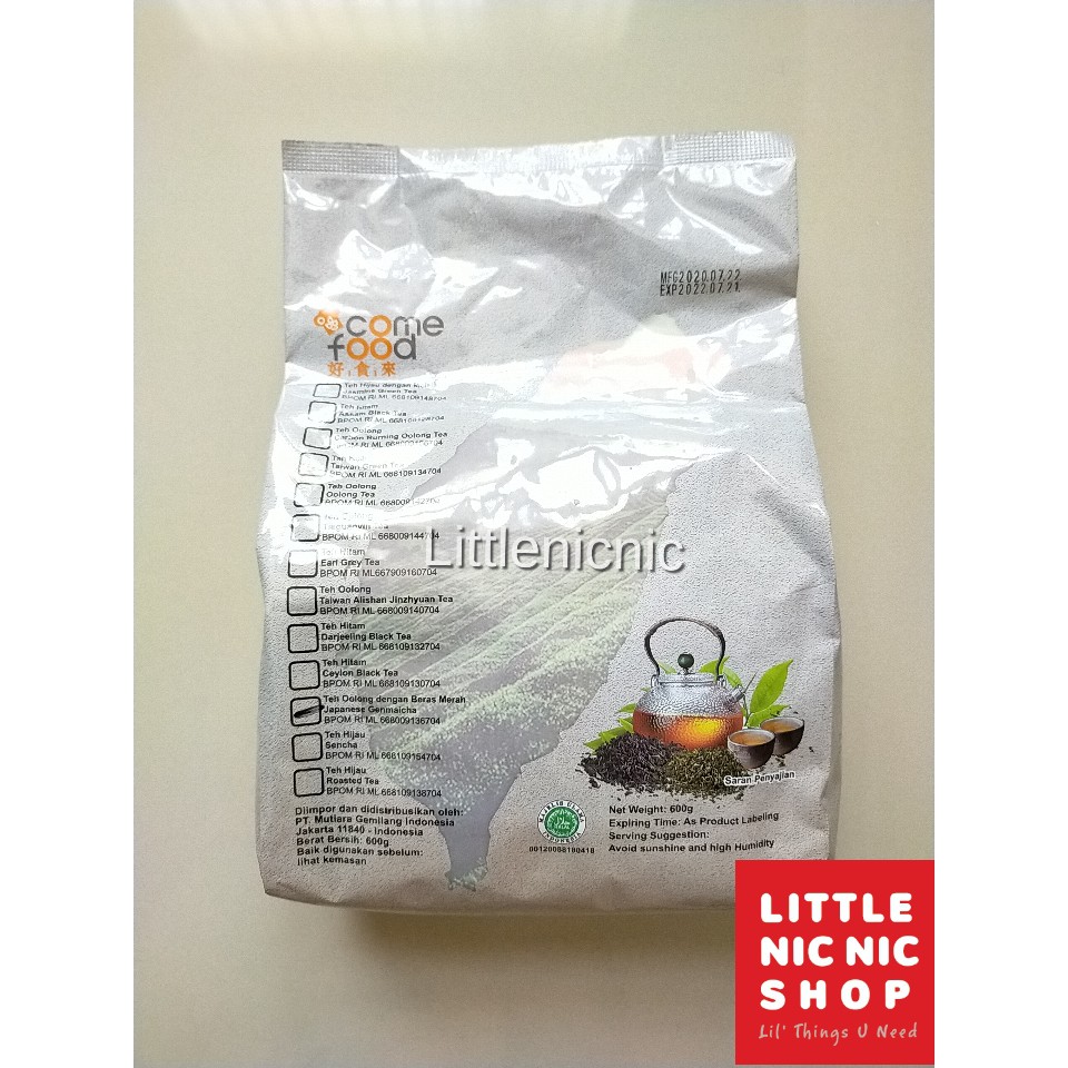 

Come Food Japanese Geinmaicha 600 Gr tea Daun Teh Oolong dengan beras merah
