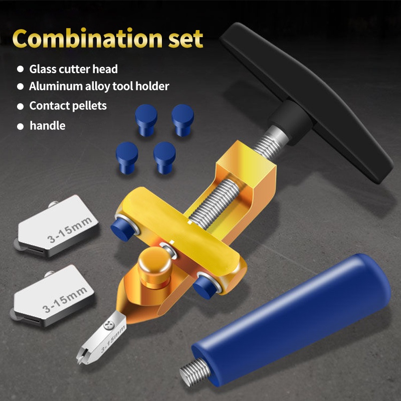 Glass Knife 2 IN 1 Cutting Tool Set Alat Pemotong Kaca/Ubin/Keramik Ubin