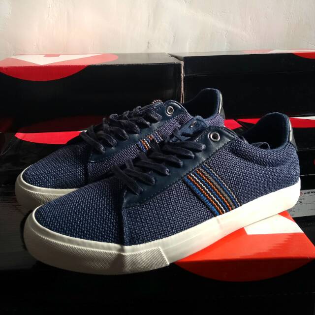 Diskon 50% - Airwalk Koby Original- Size42 -Sepatu Casual Pria - Navy strip