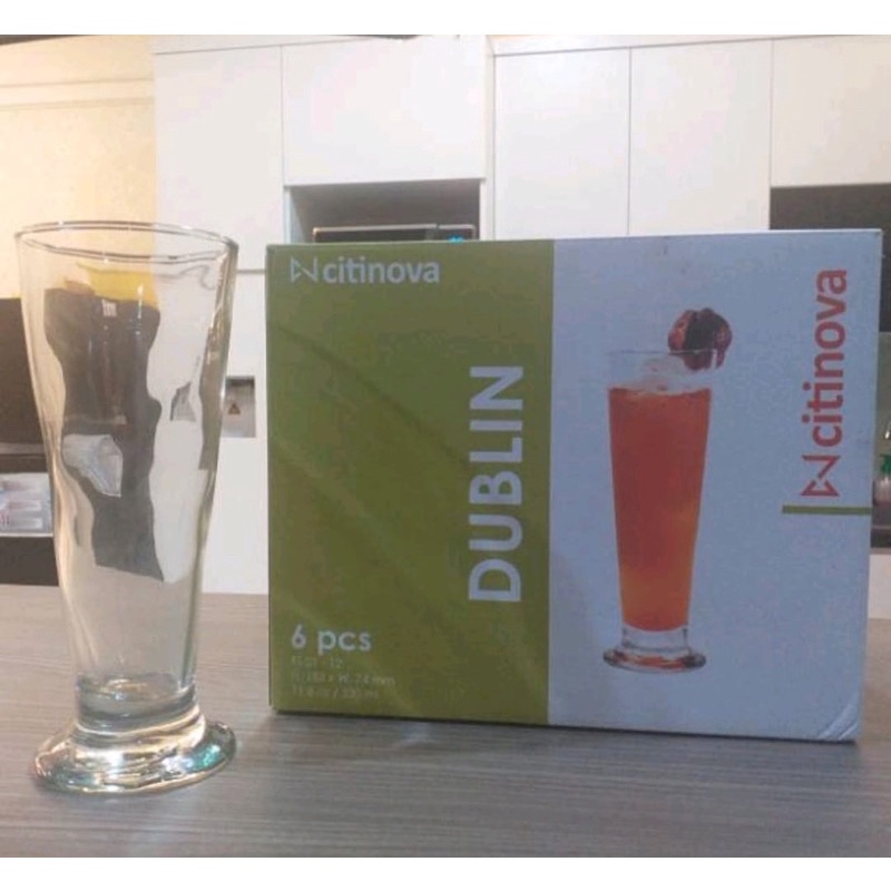 Gelas Juice Citinova Dublin isi 6 / 6 pcs Gelas Juice Terompet Dublin