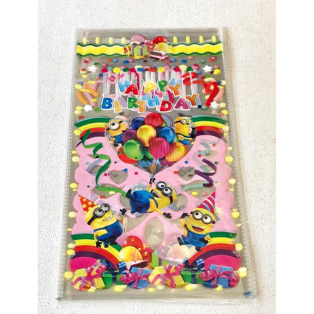 Kantong plastik ulang tahun anak (20 PCS) MURAH/kertas kado/goodie bag/kotak kado/plastik ultah