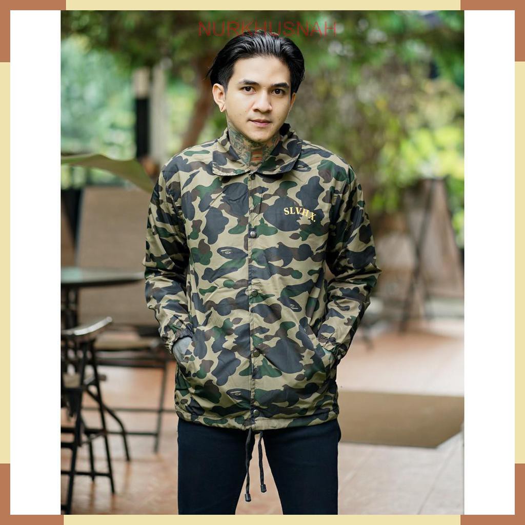 ORI JAKET COACH CAMO PREMIUM SALVIO HEXIA JAKET CAMO JAKET LORENG JAKET PARASUT