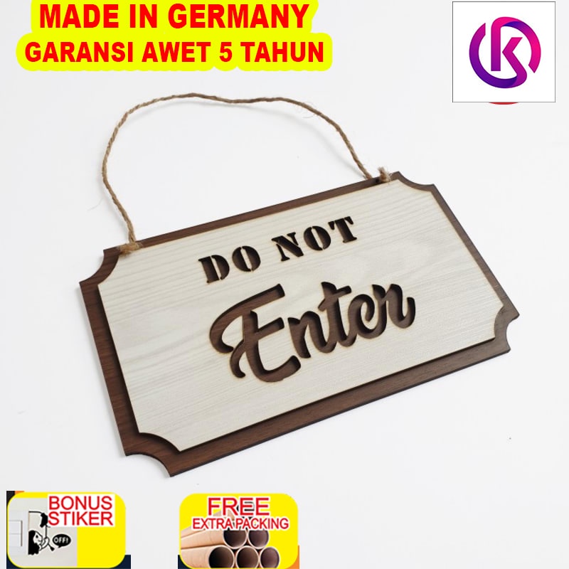 

Promo Gantungan Sign Pintu - DO NOT ENTER (Kotak) - Signage Dilarang masuk
