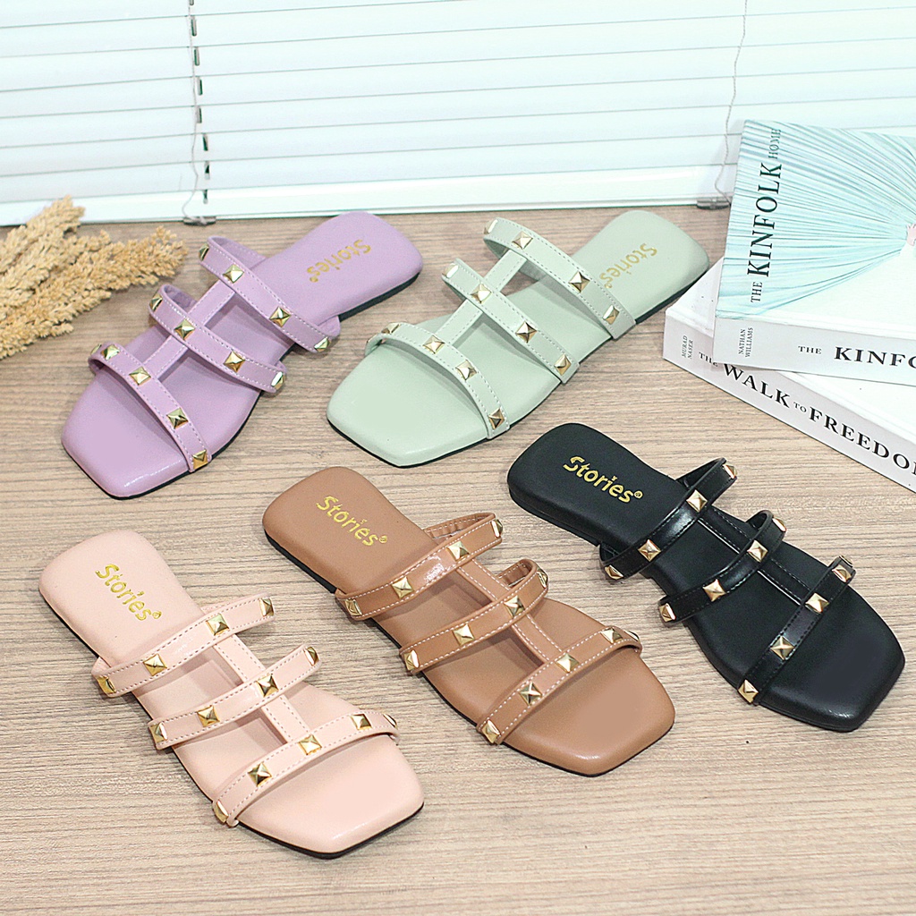 Sandal Wanita Flat Stories Fanny