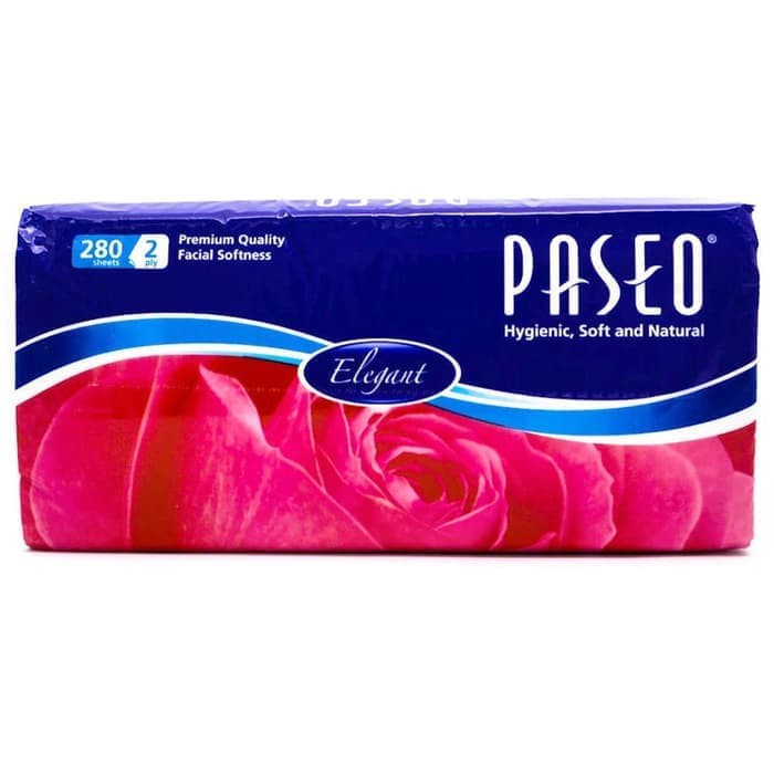 PASEO Elegant Tissue Facial Soft Pack 280's 2ply / Tisue / Tisu Wajah