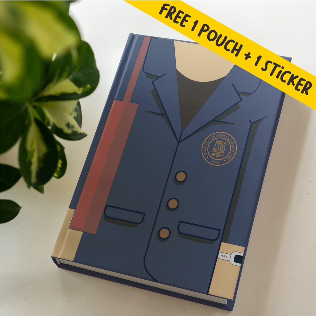

Buku Notebook Catatan Planner Journal Agenda, Polos dan Dotted Alamamater Universitas ITB