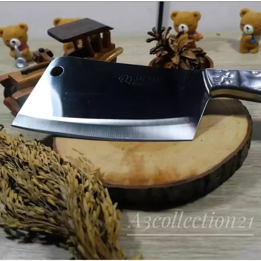 pisau JAGUAR dapur daging pisau tajam pisau pemotong daging cacah pisau jaguar stainless stell