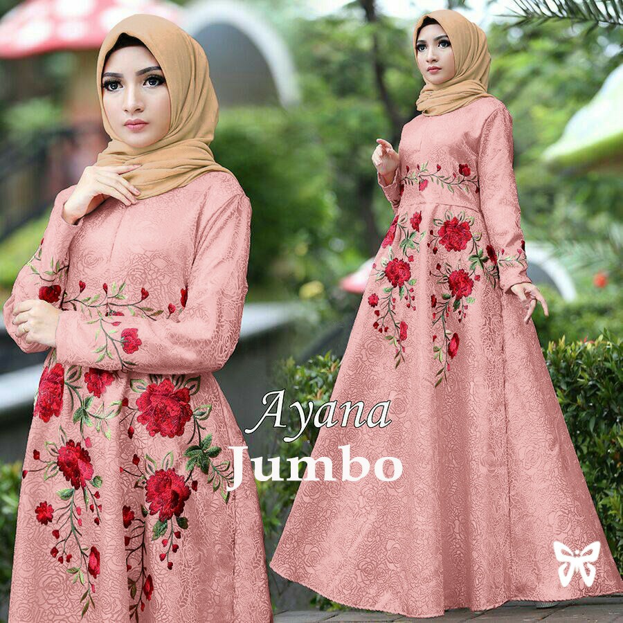 HOPYLOVY - Maxi Jumbo New Ayana Bordir Warna Baru