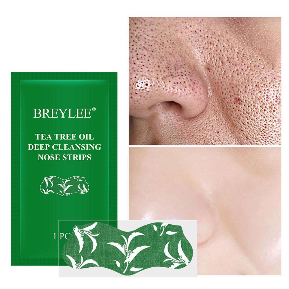 BREYLEE Tea Tree Blackhead Mask Nose Strips - Masker Hidung Pembersih/Pengangkat Komedo (1 Strip) BPOM