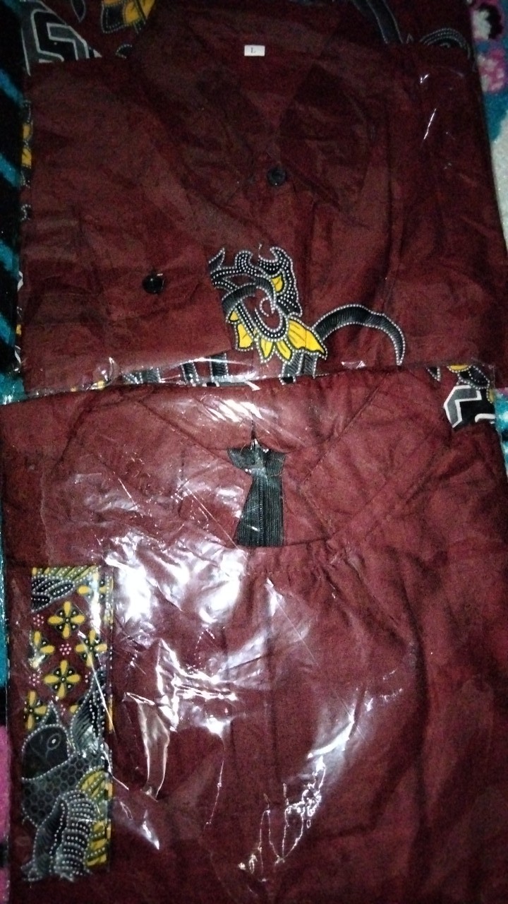 Maura Couple - Sania Ruffle Batik Couple Ori Ndoro Jowi Dnt Garansi