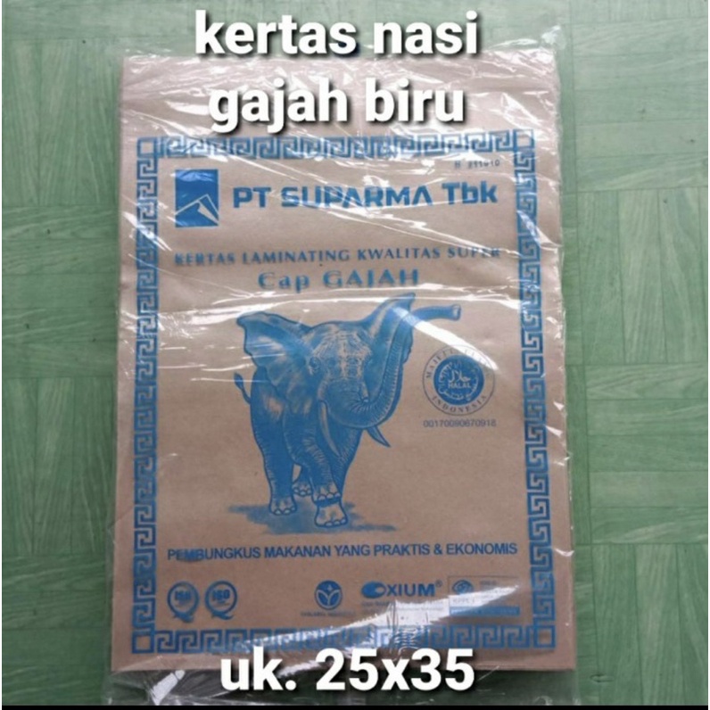 

Kertas Nasi Gajah Biru 1 ikat isi 5 Pak