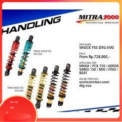 SHOCK YSS NMAX PCX DTG EVO SHOCKBEKER HYBIRD HYBRID NMAX PCX DTG EVO ORIGINAL