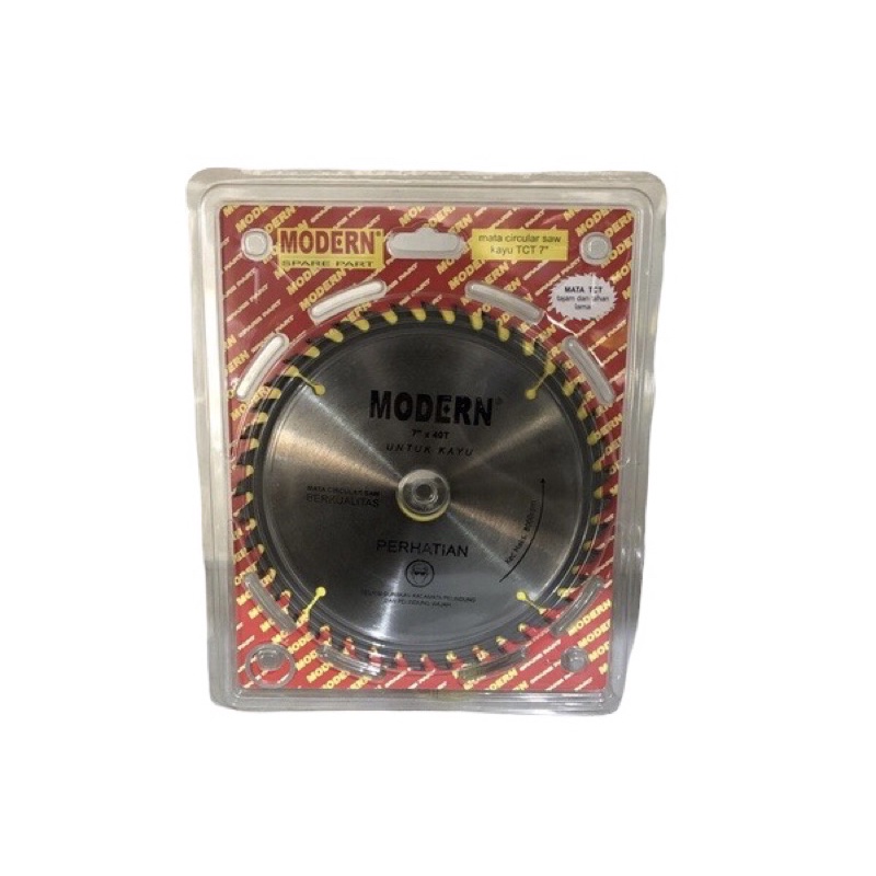 MATA POTONG KAYU TCT 7 INCH X 40T MODERN CIRCULAR SAW BLADE