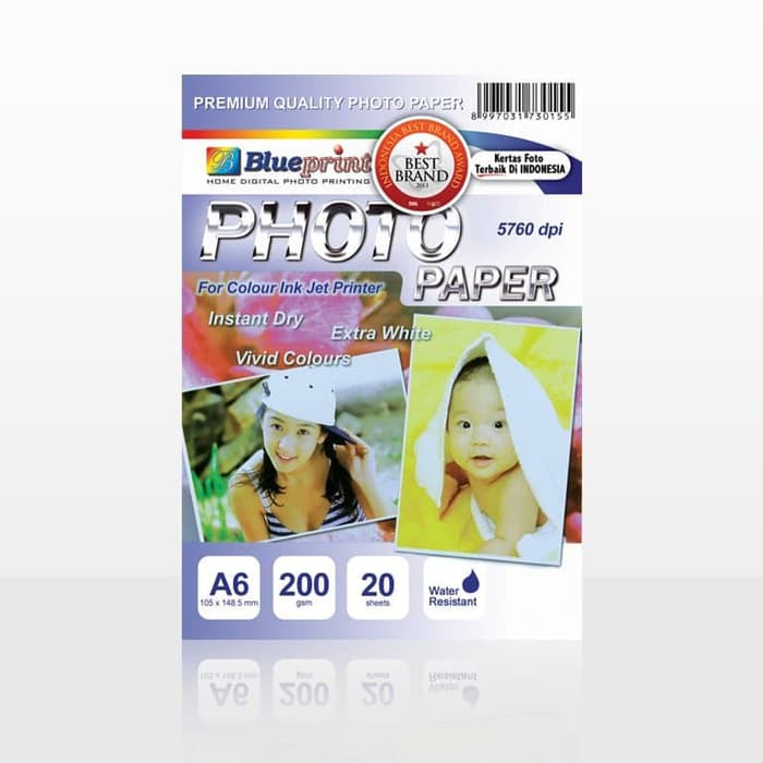 

BLUEPRINT GLOSSY PHOTO PAPER A6 200GSM (BP-GPA6200)