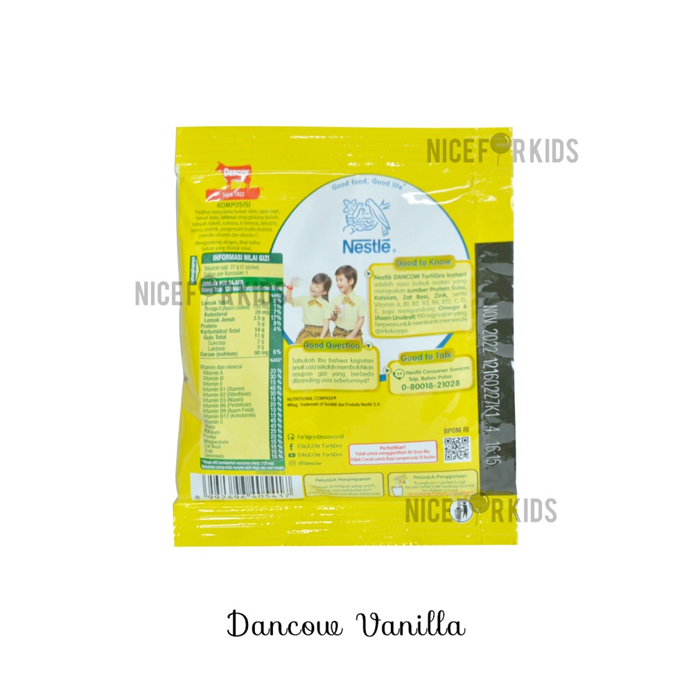 Nestle Susu Dancow FortiGro Renceng Isi 10 Sachet / Susu Anak