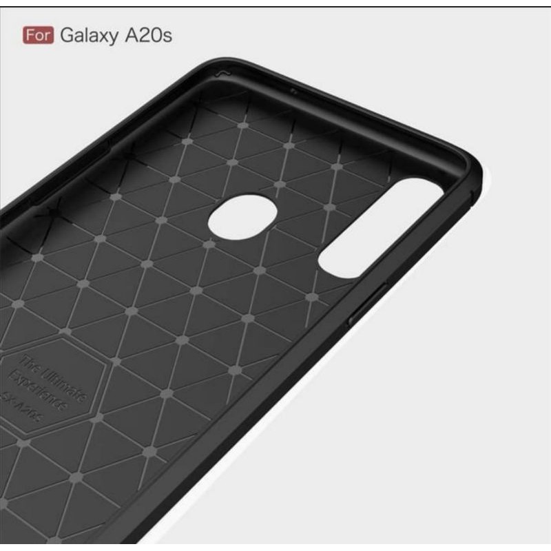 Silicon Case SAMSUNG A20S Softcase iPAKY Carbon Casing Cover TPU