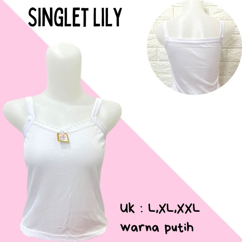 SINGLET/KAOS DALAM WANITA REMAJA MERK LILY | BISA COD